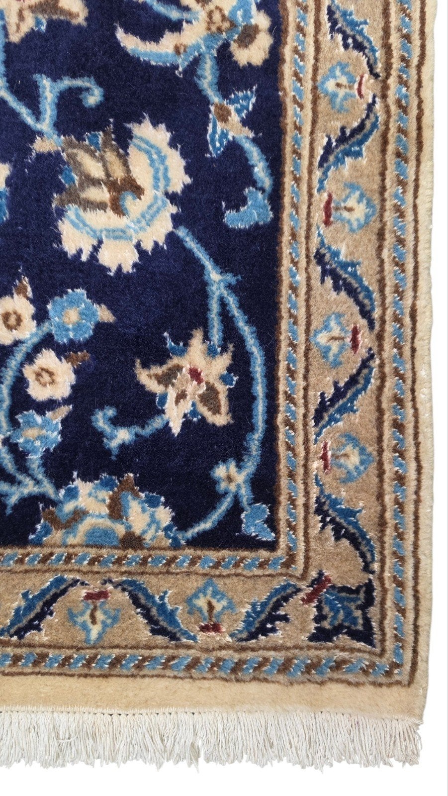 Handgeknoopt Perzisch wol Naïn tapijt loper floral 72x300cm, Oosters, Klassiek, Perzisch, Persian, vintage, oosters, hype, 200 cm of meer