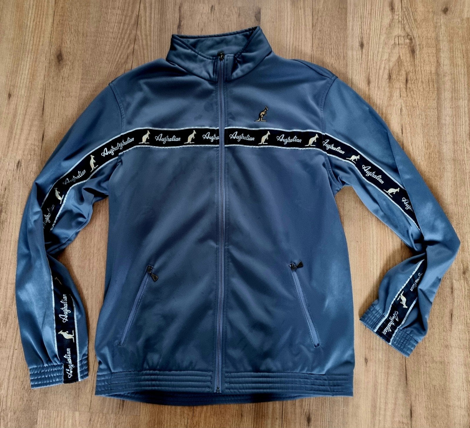 Australian Trainingsjack - grijs - Maat XL, Blauw, Maat 56/58 (XL), Ophalen of Verzenden, Zo goed als nieuw