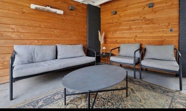 4 delige loungeset - tuinset, Tuin en Terras, Ophalen, 4 zitplaatsen, Gebruikt, Aluminium