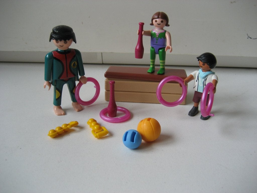 playmobil sporters jongleurs met attributen, Ophalen of Verzenden, Zo goed als nieuw