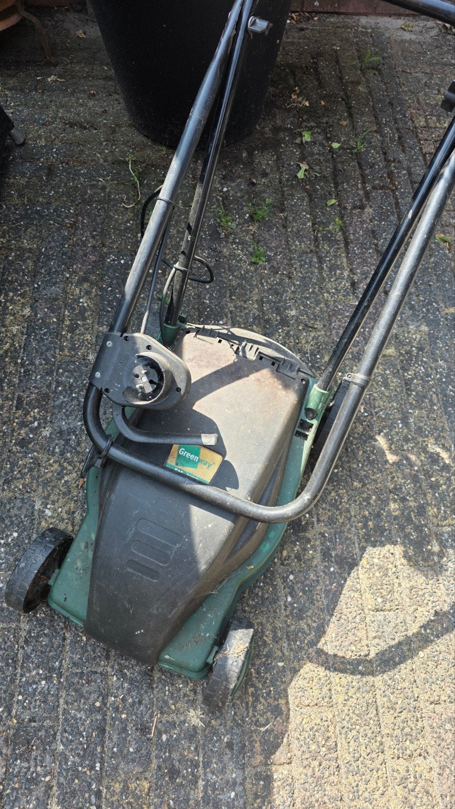 Greenway Elektrische Grasmaaier - 900W, Cirkelmaaier, Gebruikt, Elektrische grasmaaier, Opvangbak