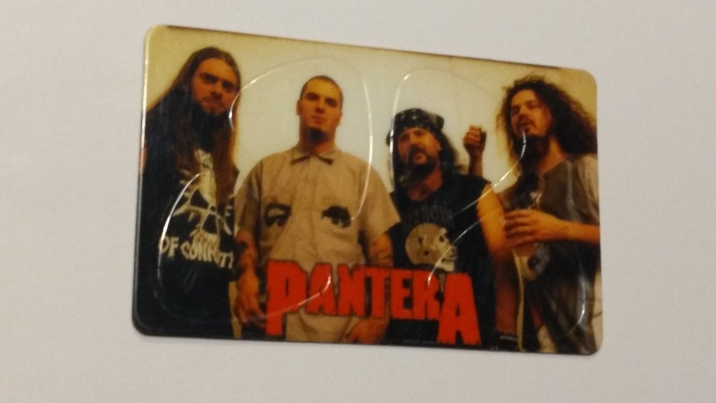 Pantera gitaarplectrums picks muziek kaart plectrum, Ophalen of Verzenden, Zo goed als nieuw, Overige typen