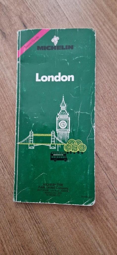 Michelin London Kaart - Vintage Stadsplattegrond, Gelezen, Verenigd Koninkrijk, Michelin, Ophalen of Verzenden