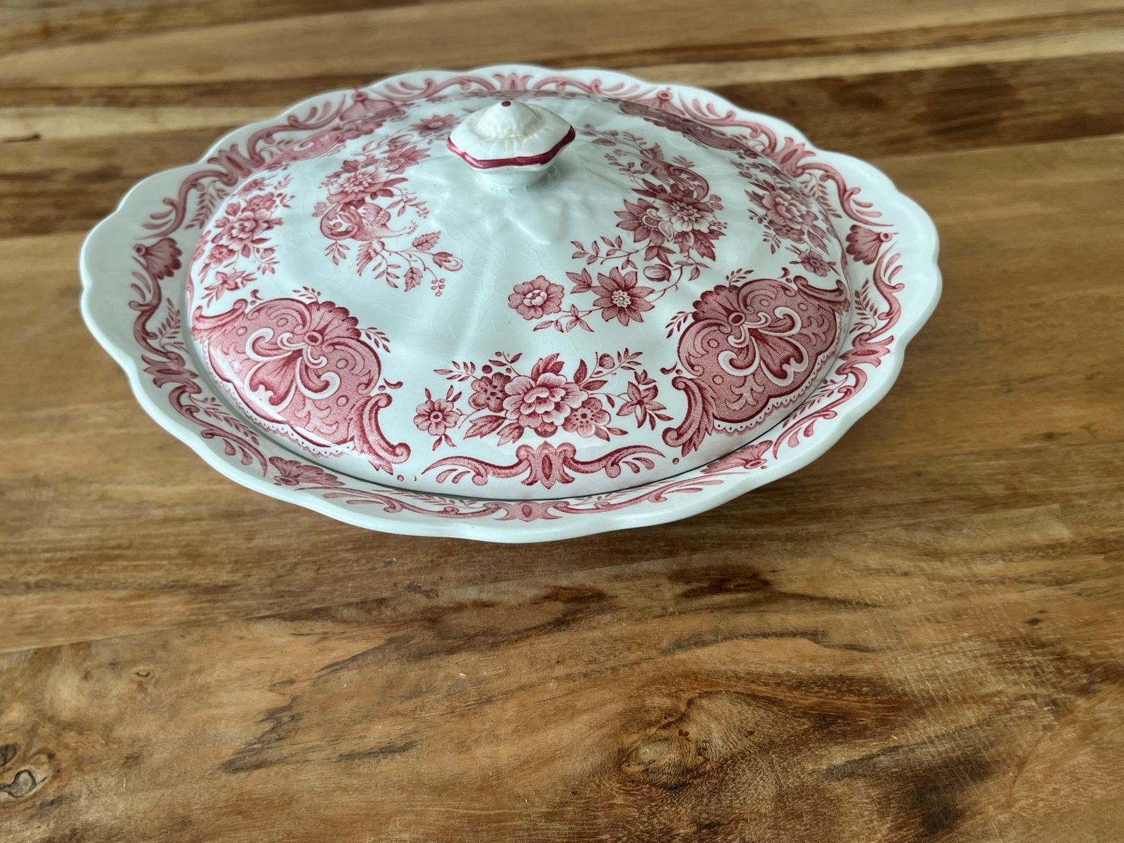 Vintage Ridgway Windsor serveerschaal met deksel, Ophalen of Verzenden