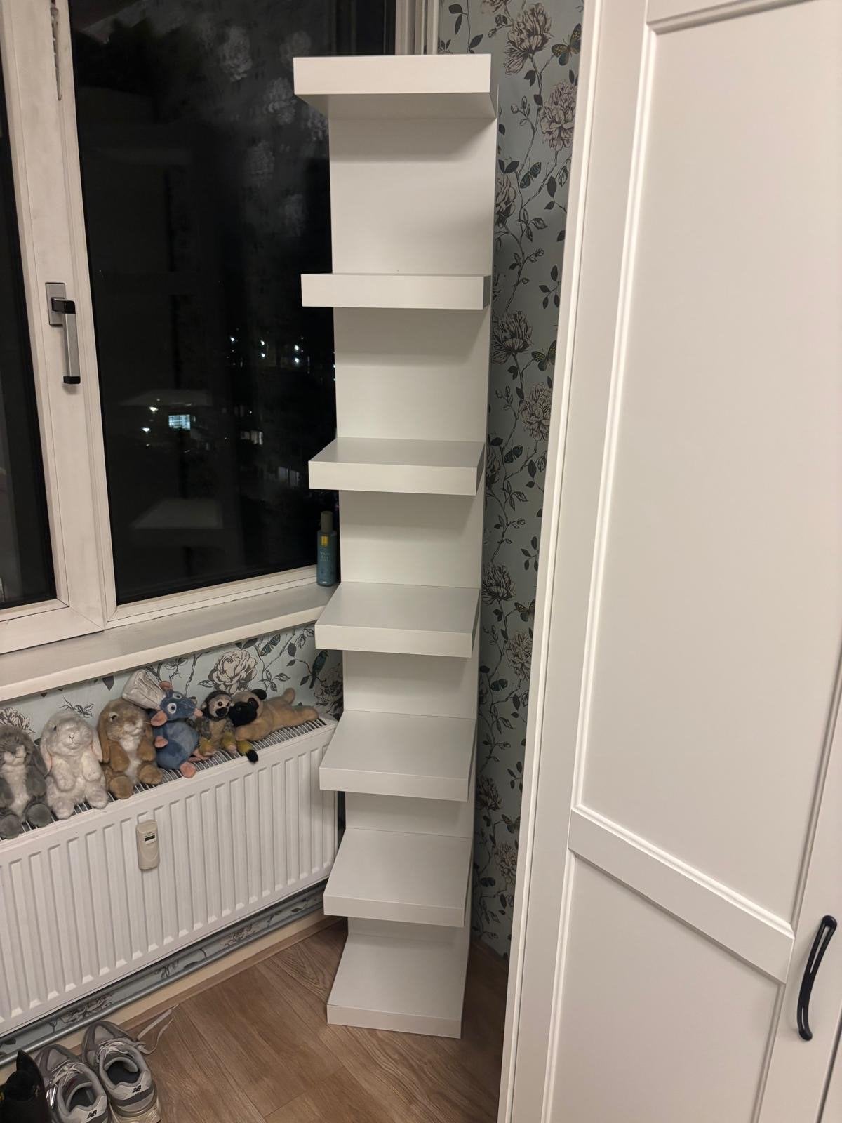 IKEA Lack wandkast/boekenplank wit - 190 cm hoog, Ophalen, Minder dan 50 cm, Gebruikt, 150 tot 200 cm