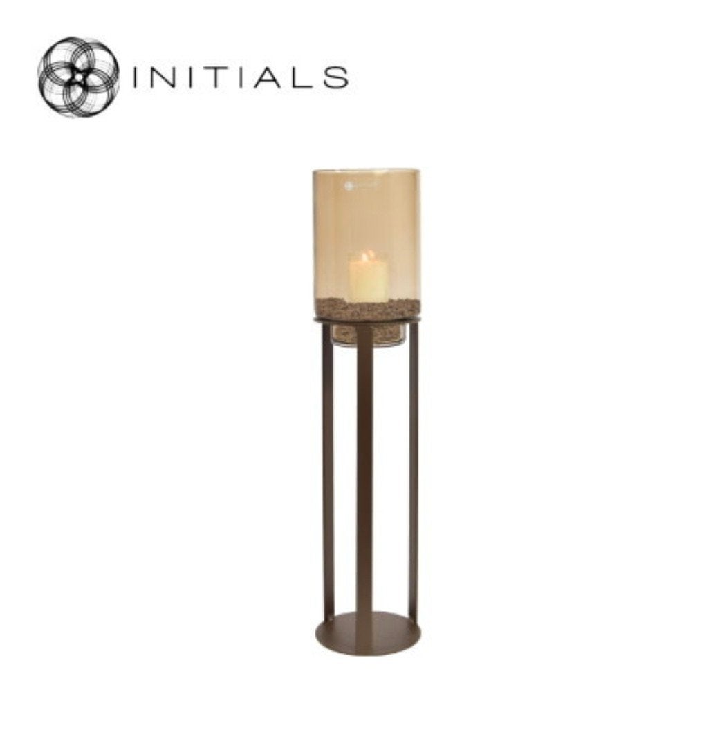 Windlicht standaard Initials Haans lifestyle, Windlicht, Bruin, Overige merken, Nieuw