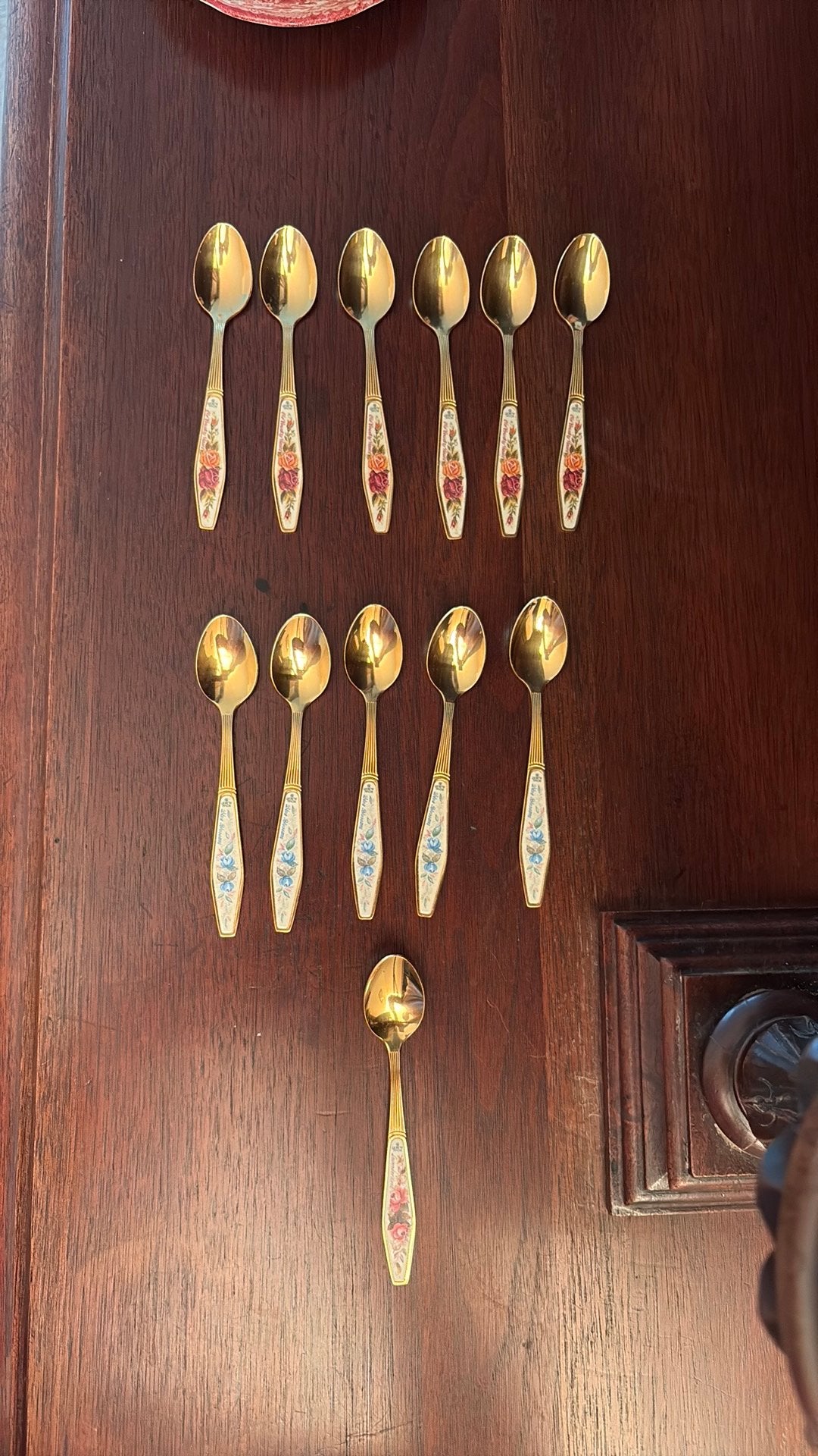Royal Albert Lepeltjes 3 types - Set van 12, Ophalen of Verzenden