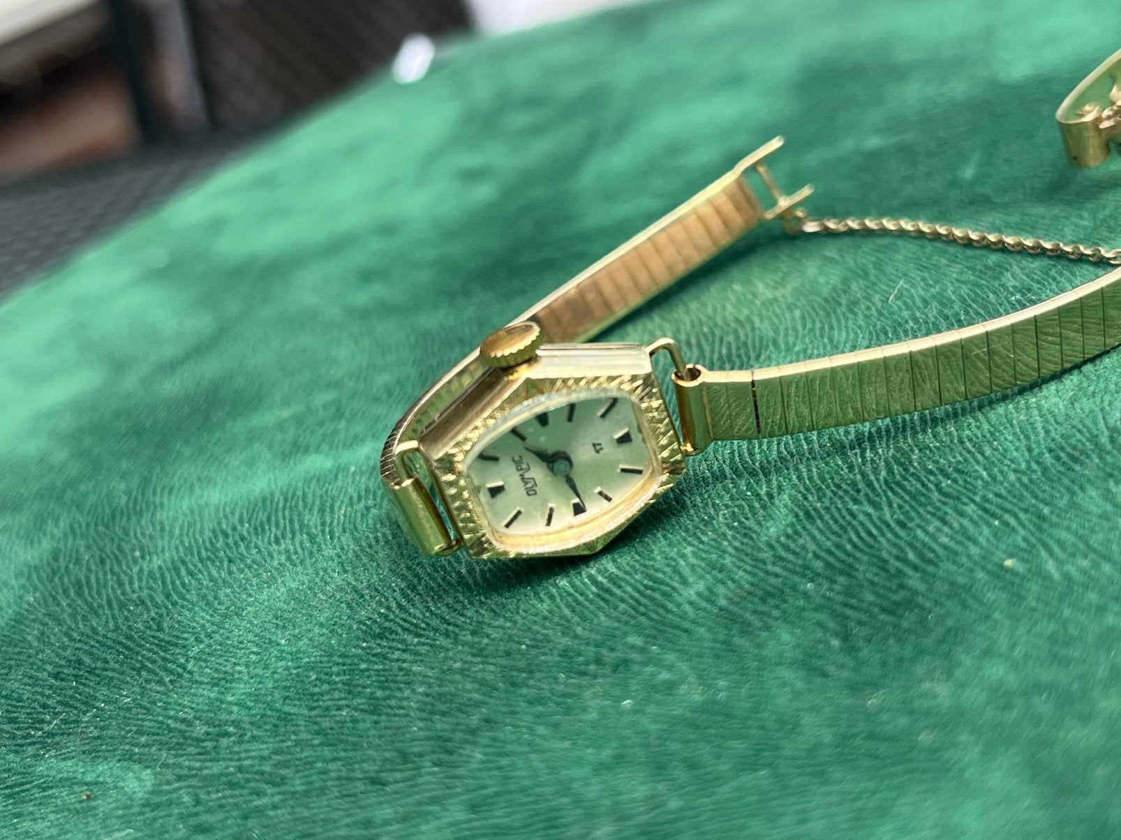 14 karaat gouden dames horloge massief, Sieraden, Tassen en Uiterlijk, Horloges | Antiek, Verzenden, Goud, Overige merken, 1960 of later