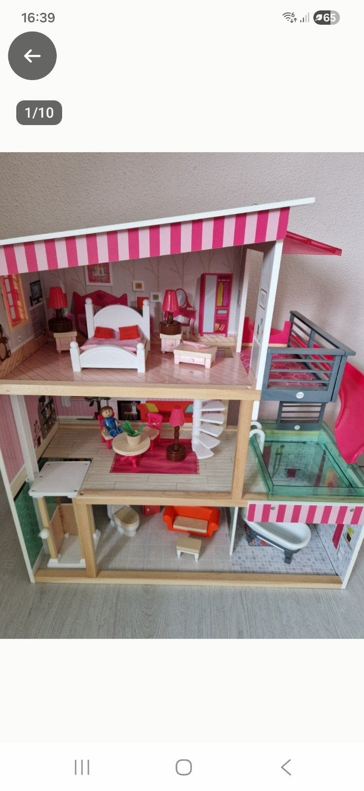 poppenhuis, Ophalen, Zo goed als nieuw, Poppenhuis