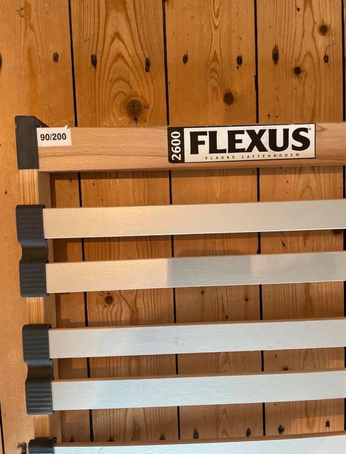 Flexus lattenbodem 90x200 met Bedworld matras, Ophalen, Gebruikt, 90 cm, Eenpersoons