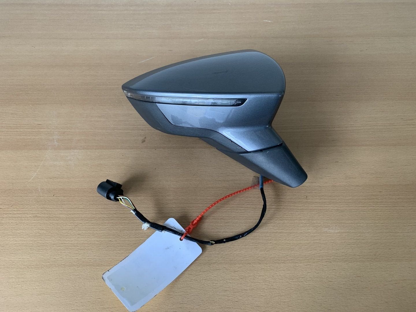 buitenspiegel rechts seat leon 5F zwart 2012 tot 2020 grijs, Auto-onderdelen, Spiegels, Gebruikt, -, -, Ophalen of Verzenden