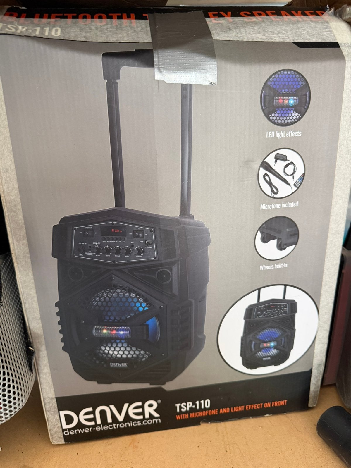 Muziek box  karaoke ! Met microfoon, Ophalen of Verzenden, Zo goed als nieuw, Complete set