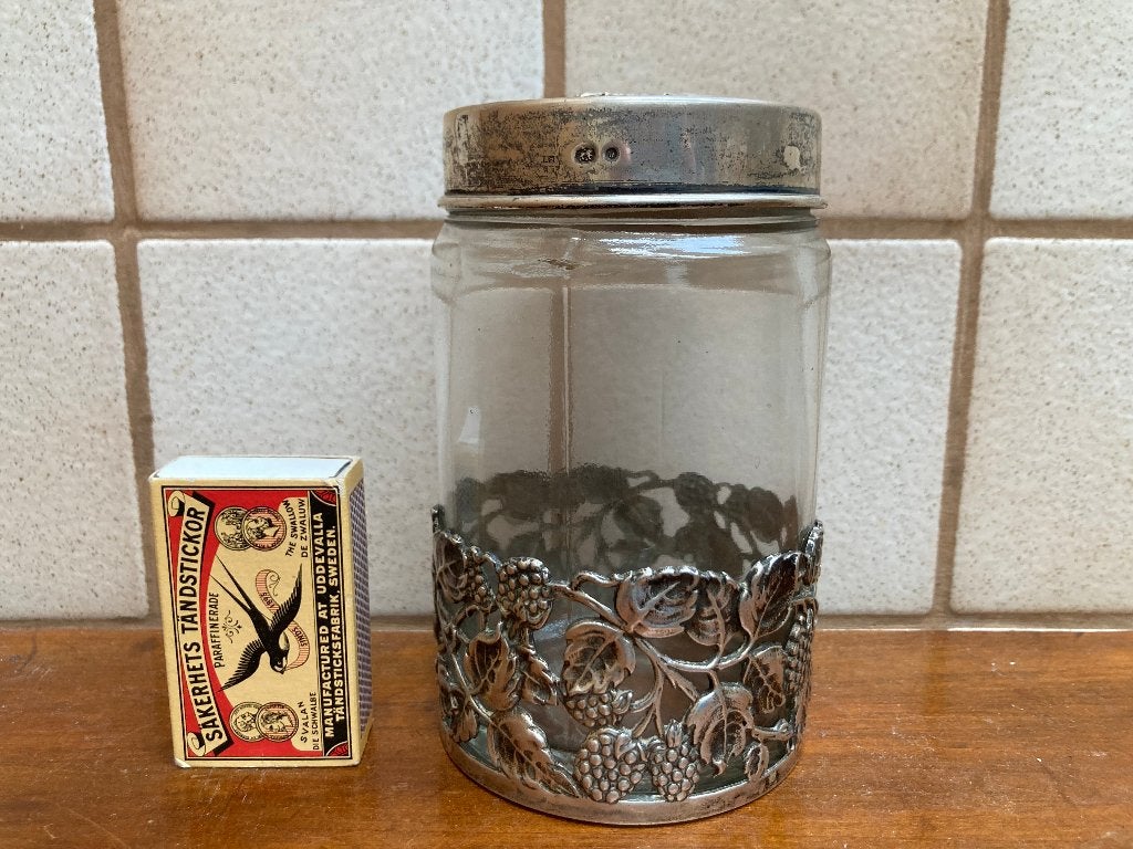 Drie stuks zilver confiturepot konfijt + zoutvaatje + potje, Antiek en Kunst, Ophalen of Verzenden, Zilver