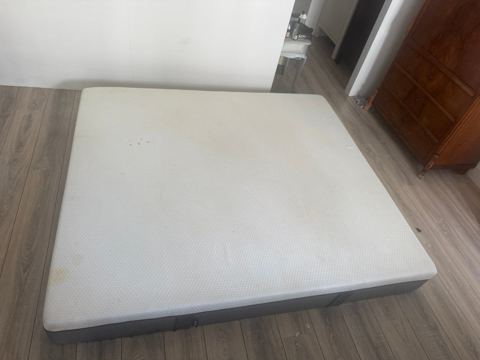 Ema matrass , 200x220 , nog steeds in goede staat, Ophalen, Gebruikt, Tweepersoons, Matras