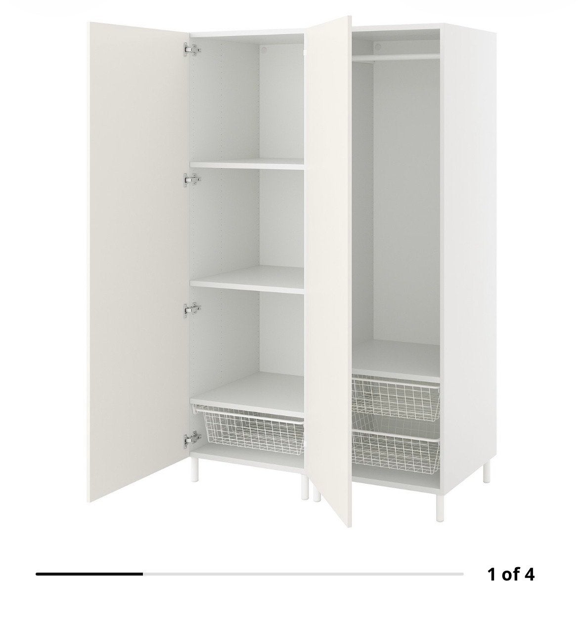 Zo goed als nieuwe IKEA PLATSA kledingkast (7 maanden oud), Ophalen, Overige materialen, 100 tot 150 cm, Zo goed als nieuw