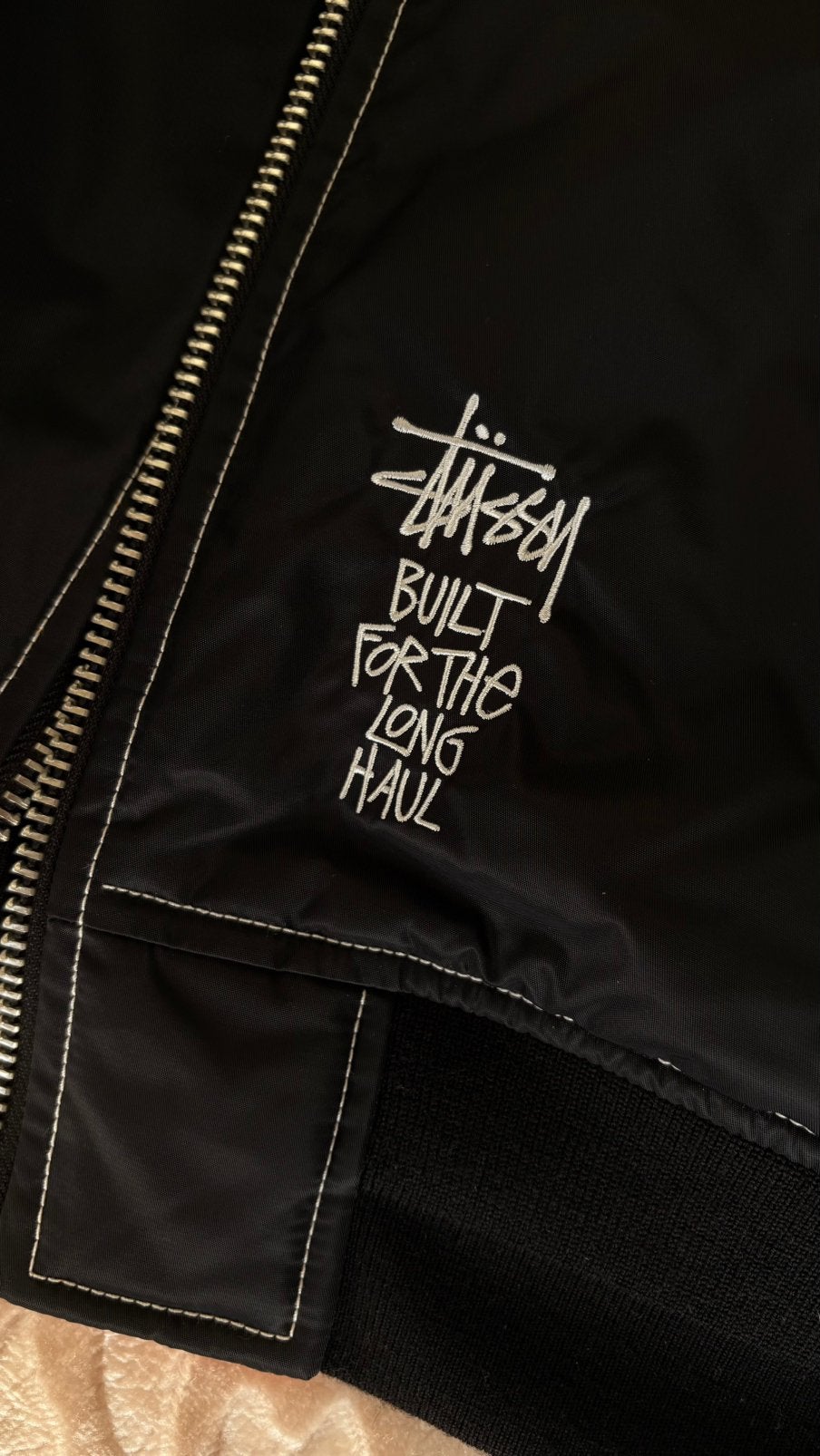 Stüssy x Reversible built bomberjack, Ophalen of Verzenden, Nieuw, Maat 52/54 (L), Zwart