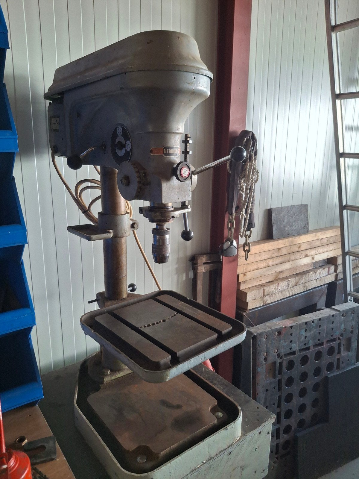 Tafelboormachine, Ophalen, Gebruikt, Kolomboormachine