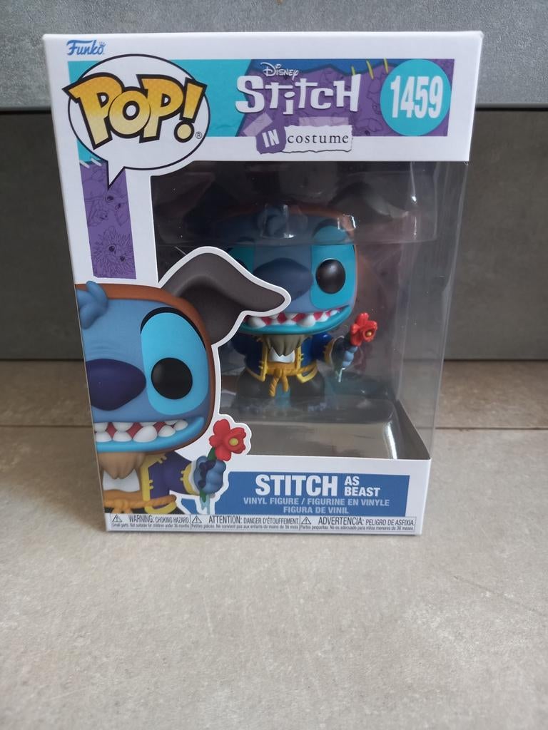 Funko pop Disney Stitch as beast, Verzamelen, Ophalen of Verzenden, Zo goed als nieuw