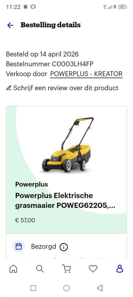 Powerplus Elektrische Grasmaaier - Zo goed als nieuw, Ophalen of Verzenden, Zo goed als nieuw, Elektrische grasmaaier, Powerplus