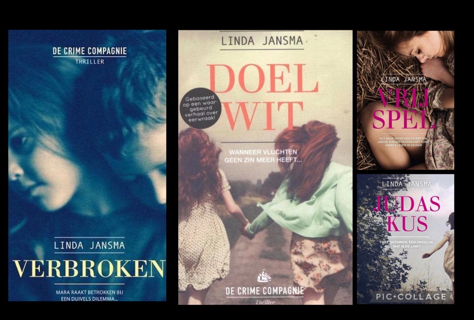 Linda Jansma : Verbroken, Doelwit, Judas Kus, Vrij spel, Ophalen of Verzenden, Gelezen, Nederland