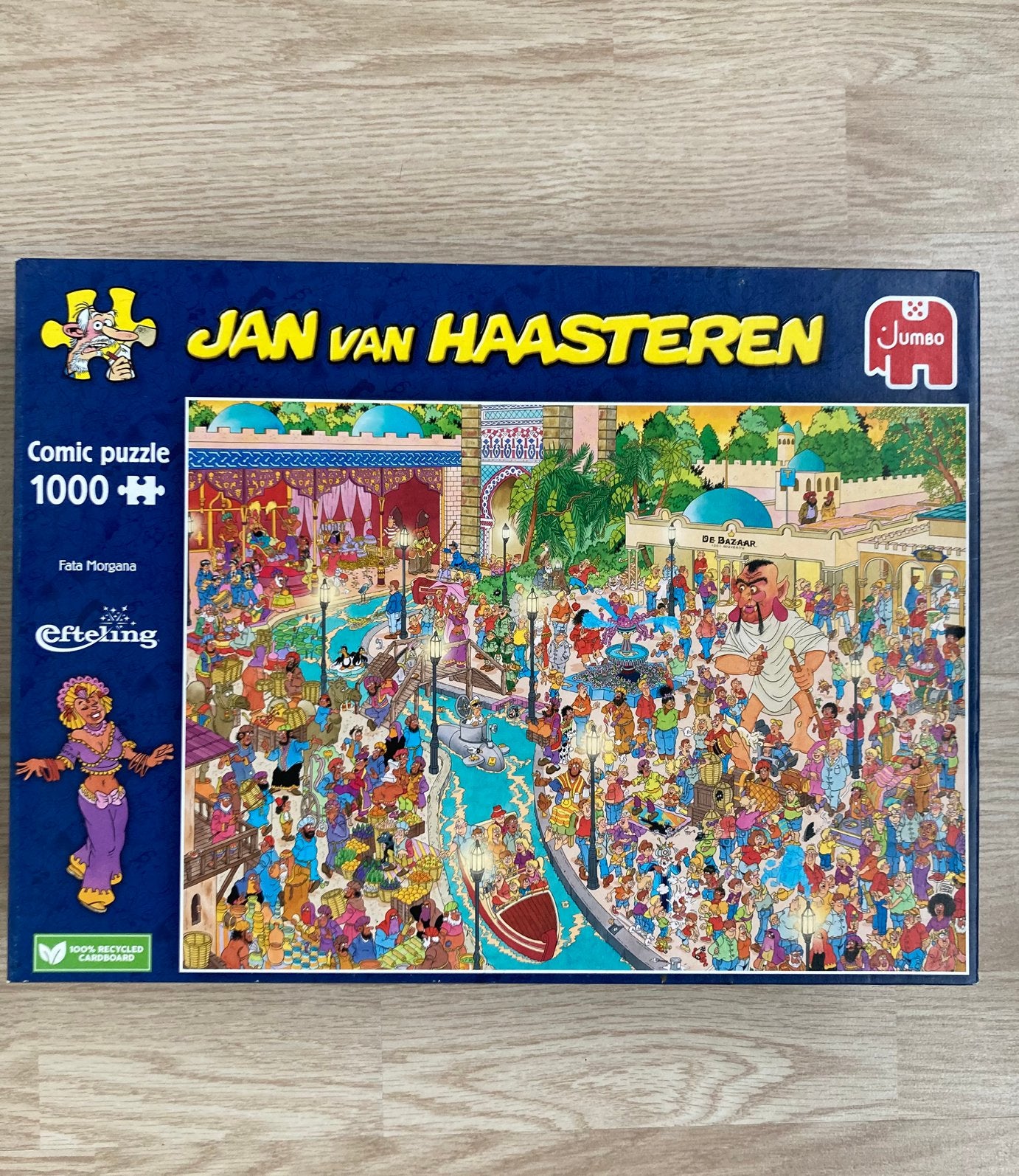 Jan van Haasteren Fata Morgana efteling 1000 stukjes, Ophalen of Verzenden, 500 t/m 1500 stukjes, Zo goed als nieuw