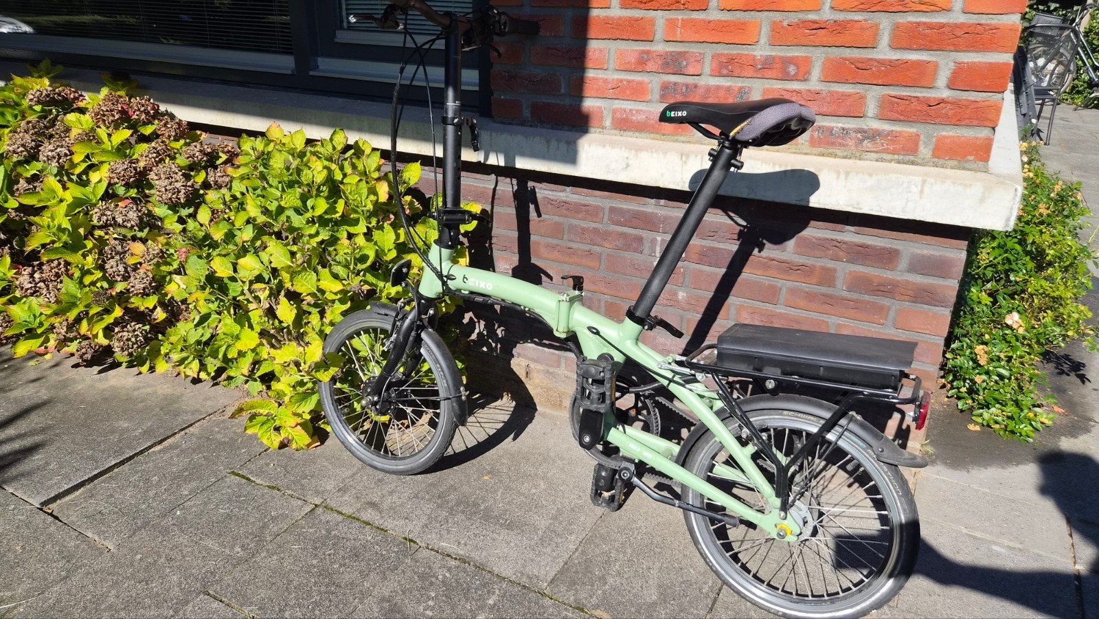 Beixo Crosstown 3V Electra Vouwfiets met riem, Velgrem, 16 tot 18 inch, Versnellingen, Zo goed als nieuw