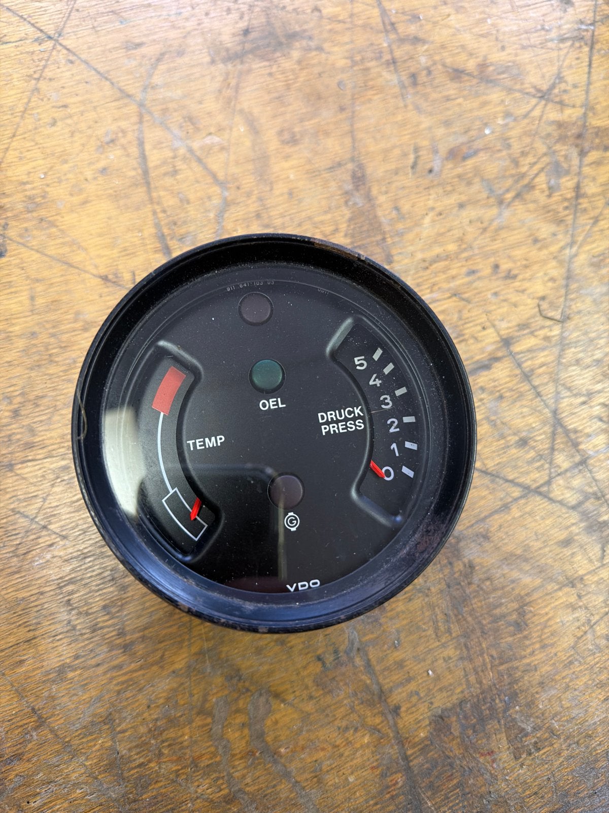 Porsche 911 Multi-instrument Olie/Temperatuur VDO, Auto-onderdelen, Gebruikt, Porsche, Ophalen of Verzenden, @ja