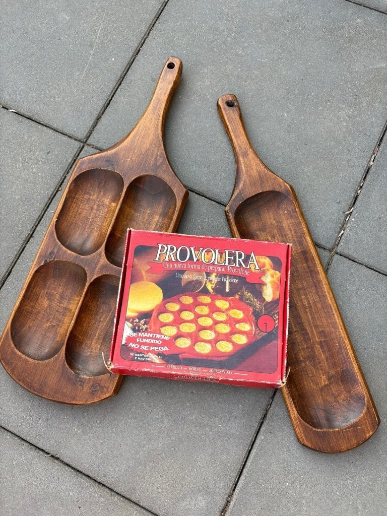 Argentijnse Provolera & Houten Borrelplanken / Picada Set, Ophalen, Overige merken, Overige typen, Zo goed als nieuw