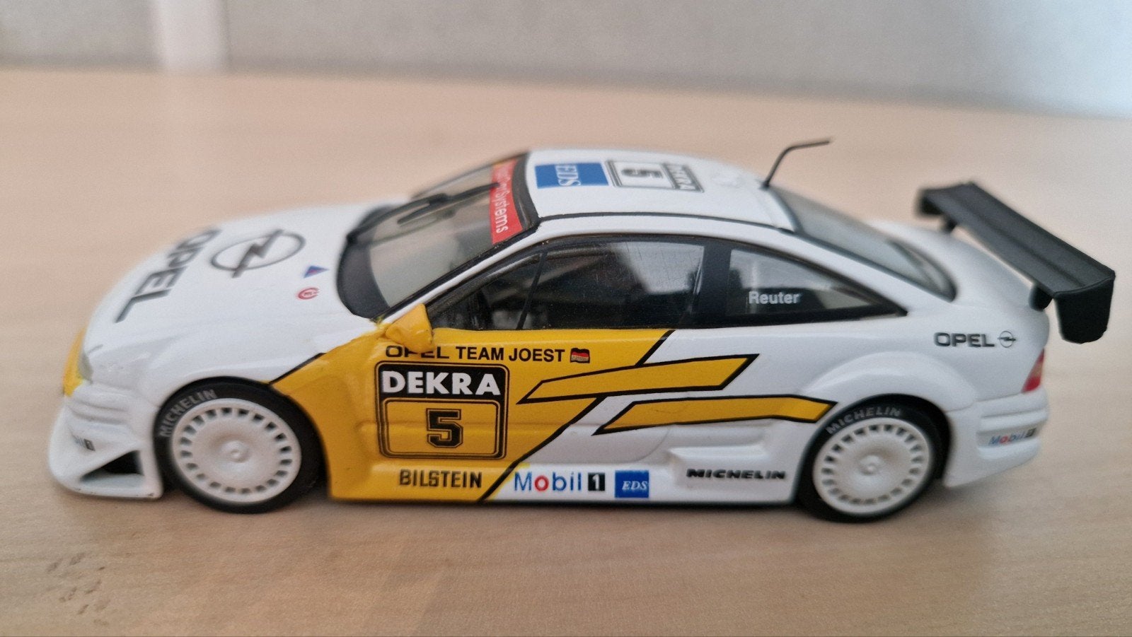 Opel Calibra V6 DTM Reuter #5 - Miniatuur Auto, Ophalen of Verzenden