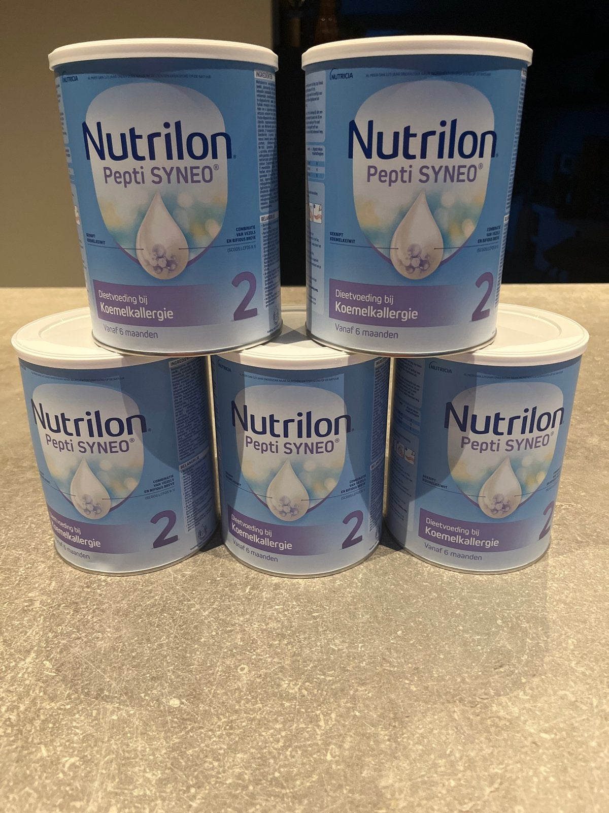 Nutrilon Pepti Syneo 2 - Koemelkvrije voeding (5 blikken), Ophalen, Nieuw, Overige typen, Nutrilon