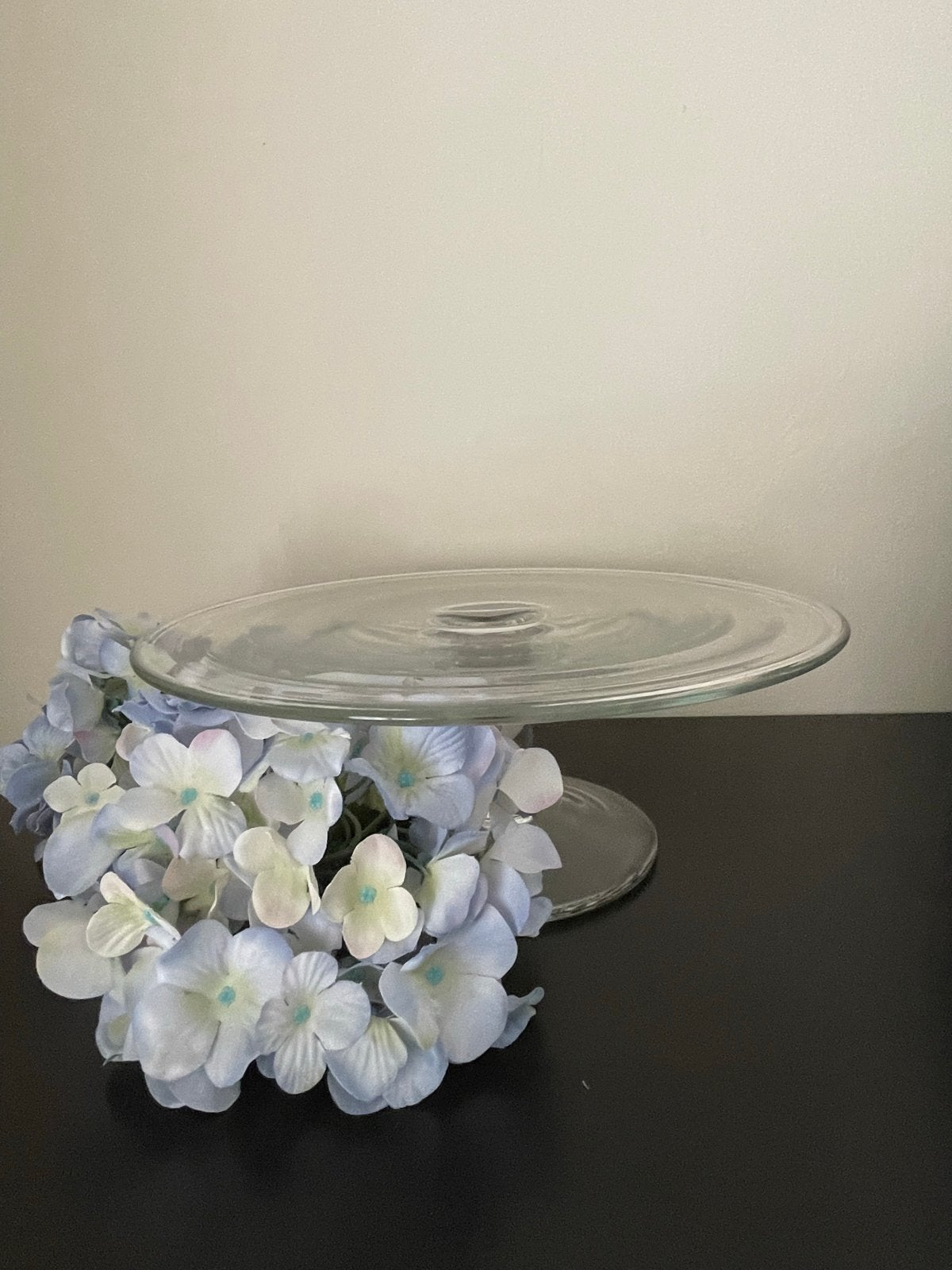 Glazen taartplateau / etagere, Overige typen, Ophalen of Verzenden, Zo goed als nieuw, Glas