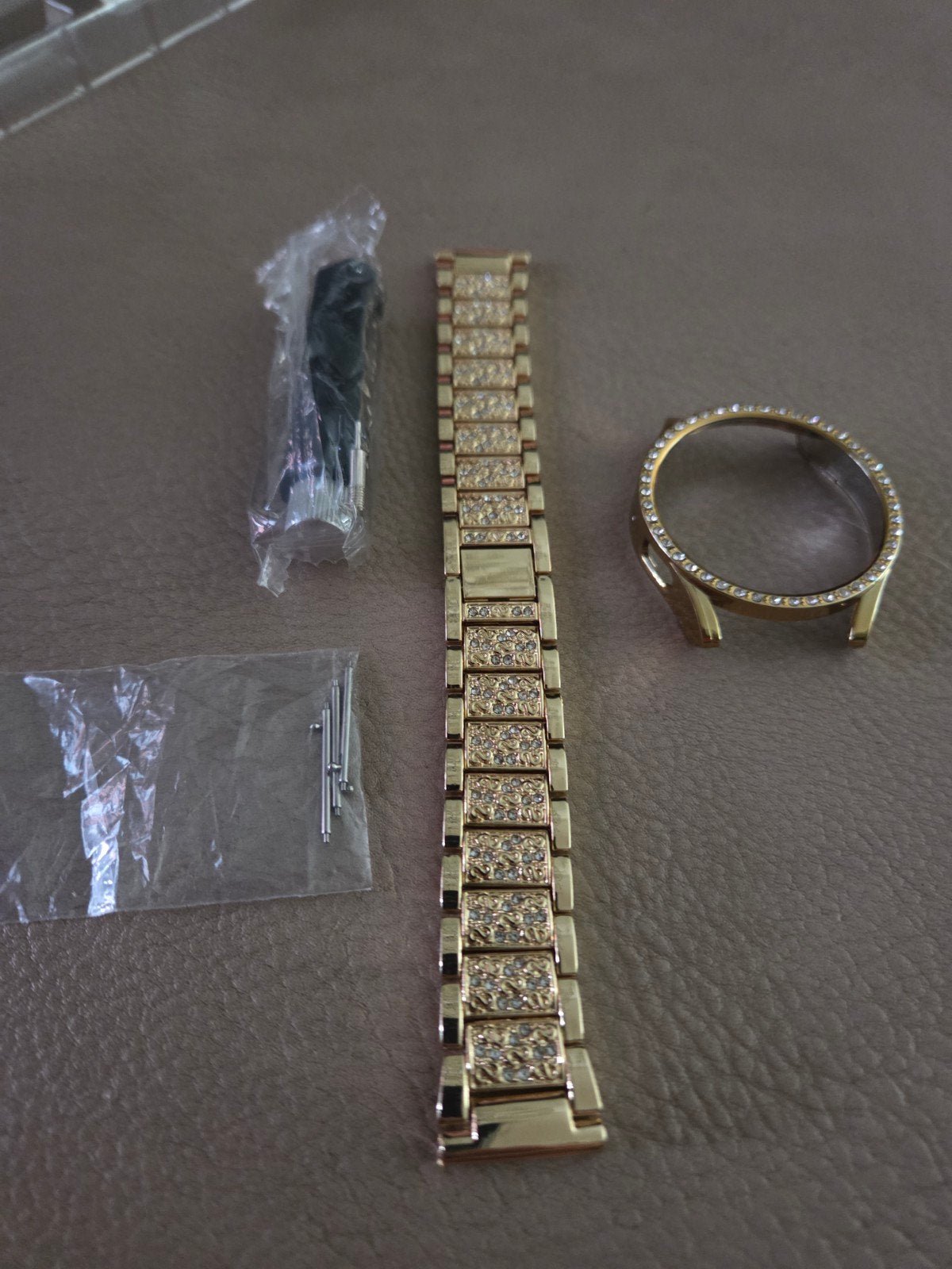 Nieuw horlogebandje en bezel voor Samsung Watch 6, Ophalen of Verzenden, Nieuw, Android