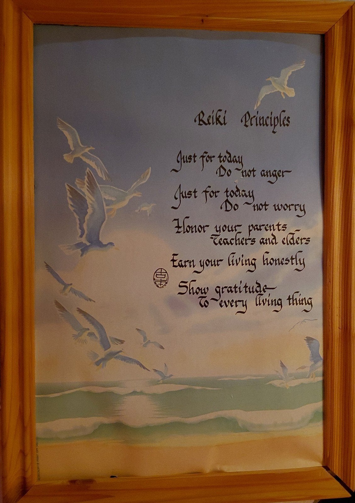 Reiki principles, Antiek en Kunst, Kunst | Schilderijen | Klassiek, Verzenden