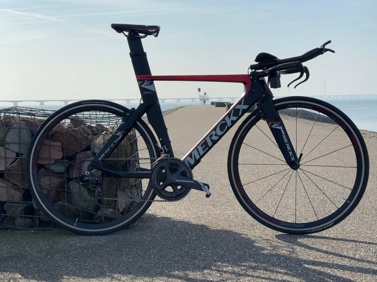 Merckx (instap) tijdritfiets / triathlonfiets, 28 inch, Gebruikt, Carbon, Meer dan 20 versnellingen