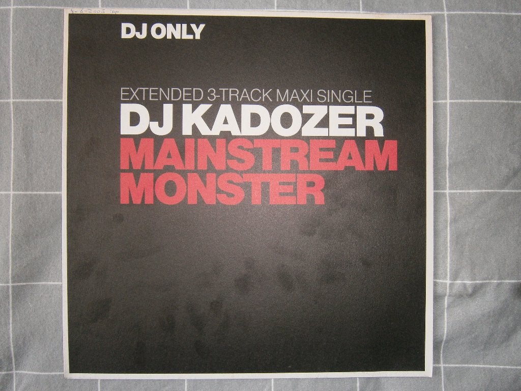 DJ Kadozer – Mainstream Monster. 2003. Hard Trance Techno, Cd's en Dvd's, Vinyl | Dance en House, Ophalen, Trance, Originele persing