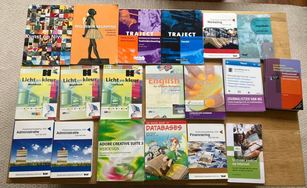 Oude boeken van opleiding Beeld en Media., Ophalen of Verzenden, Zo goed als nieuw