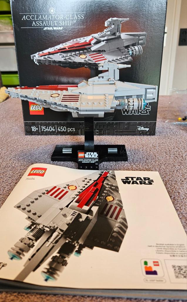 LEGO Star Wars 75404 Acclamator-Class Assault Ship, Compleet, Star Wars, Lego, Ophalen of Verzenden
