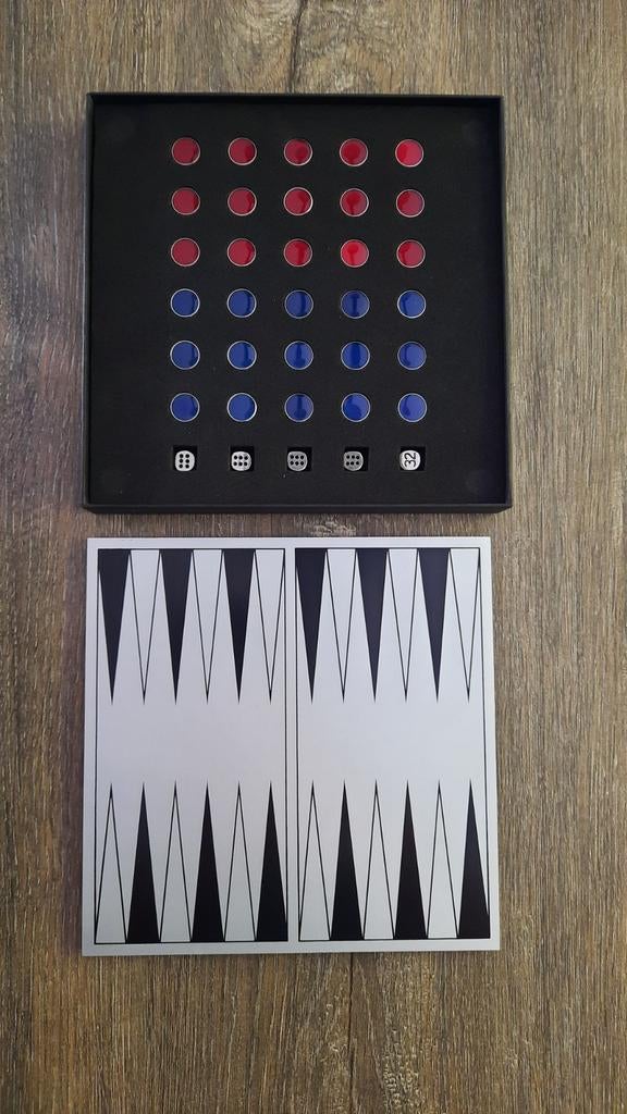 Backgammon spel, Hobby en Vrije tijd, Gezelschapsspellen | Bordspellen, Ophalen of Verzenden, Zo goed als nieuw