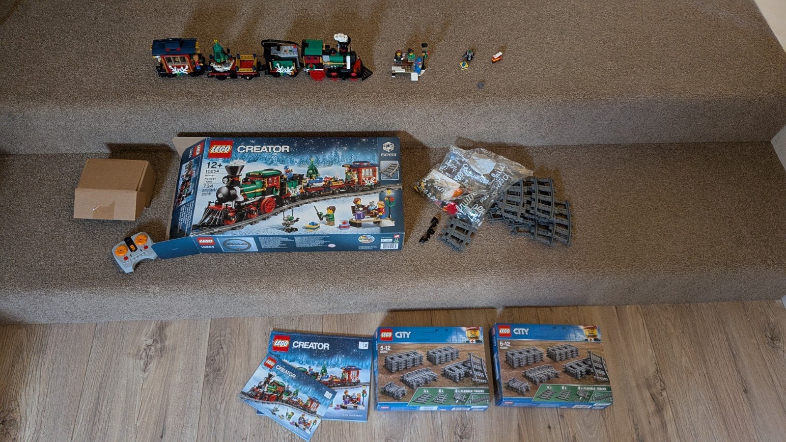 Lego Creator 10254 Winter Holiday Trein met Power-Up&rails, Ophalen, Zo goed als nieuw