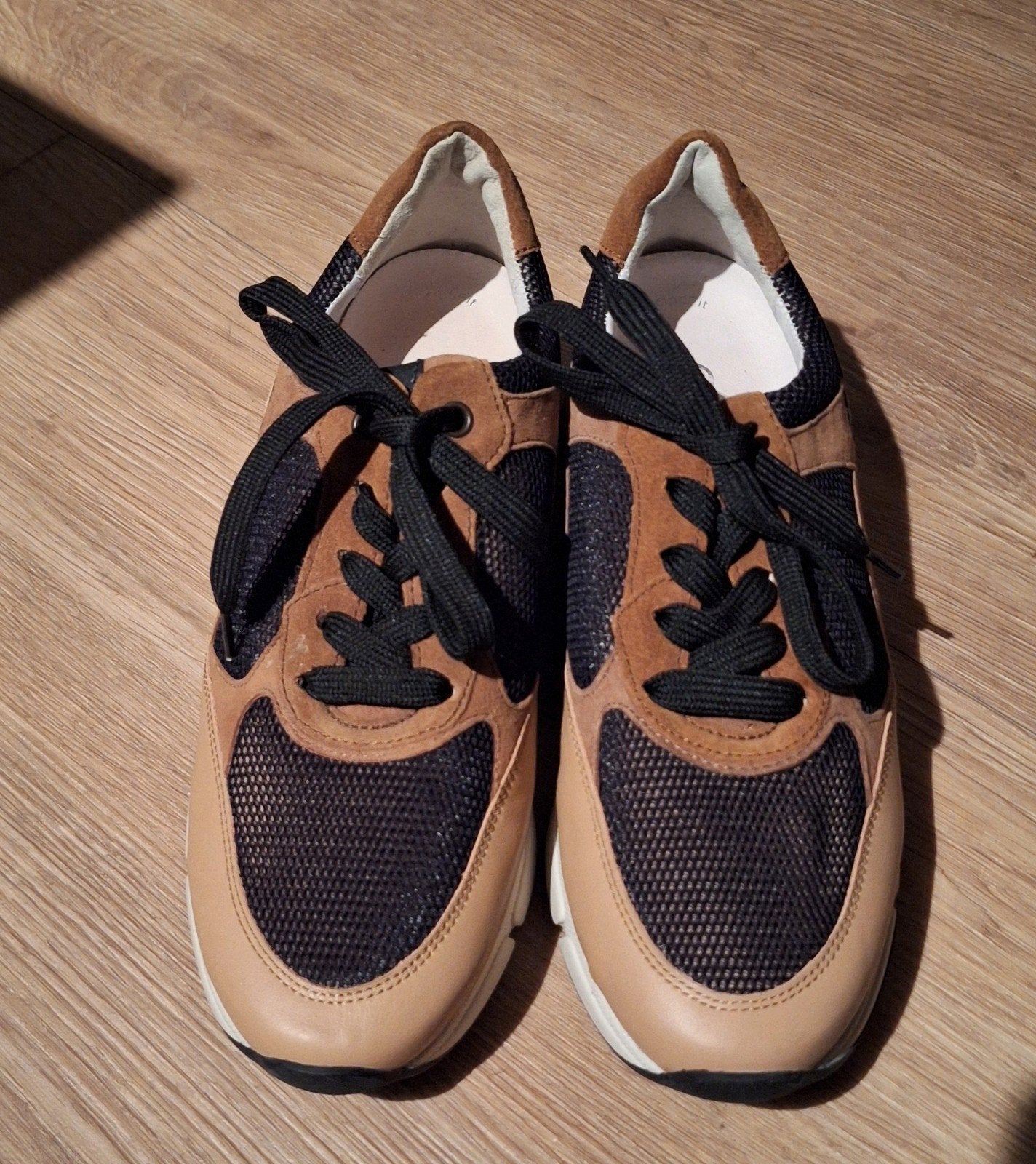 Nieuwe Gabor Comfort Dames Sneakers Maat 38,5 Beige/Zwart, Zwart, Gabor, Nieuw, Ophalen of Verzenden
