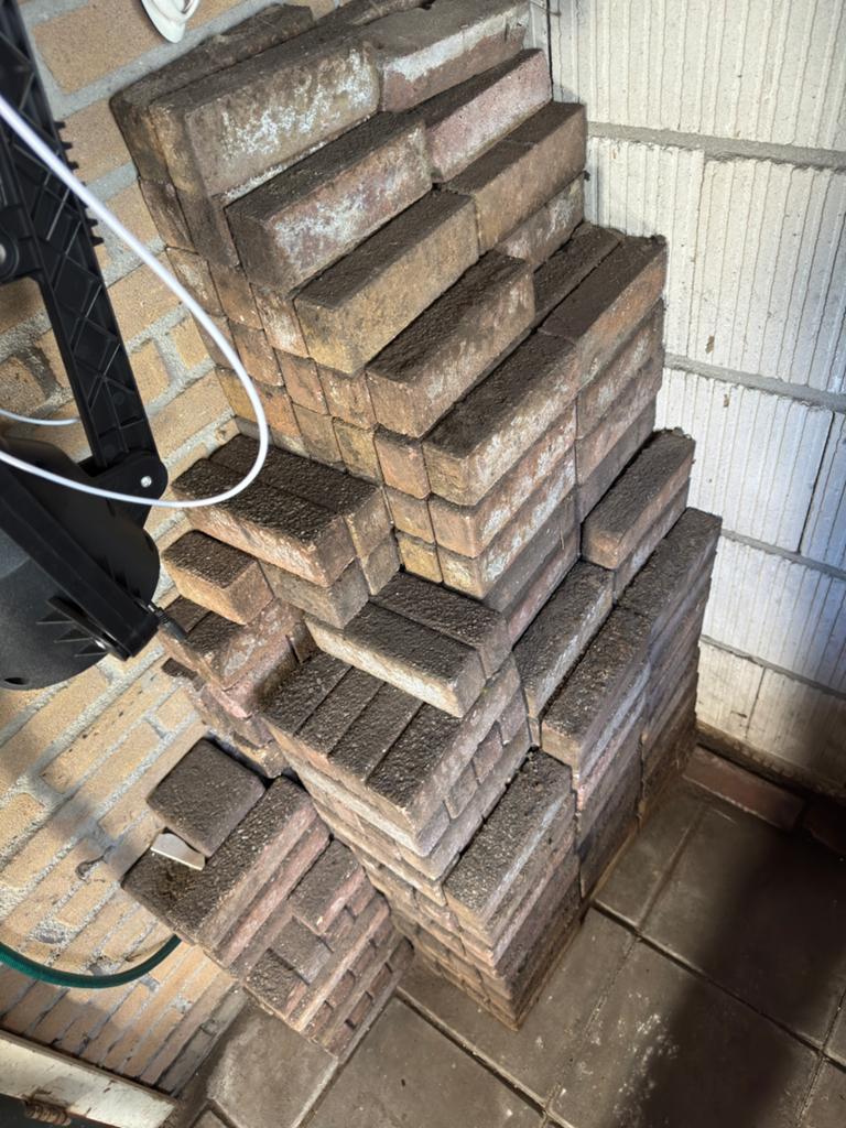 40 stuks Waaltjes 20x5cm - Afhalen Almelo, Schelfhorst, Tuin en Terras, Tegels en Klinkers, Ophalen, Zo goed als nieuw, Beton