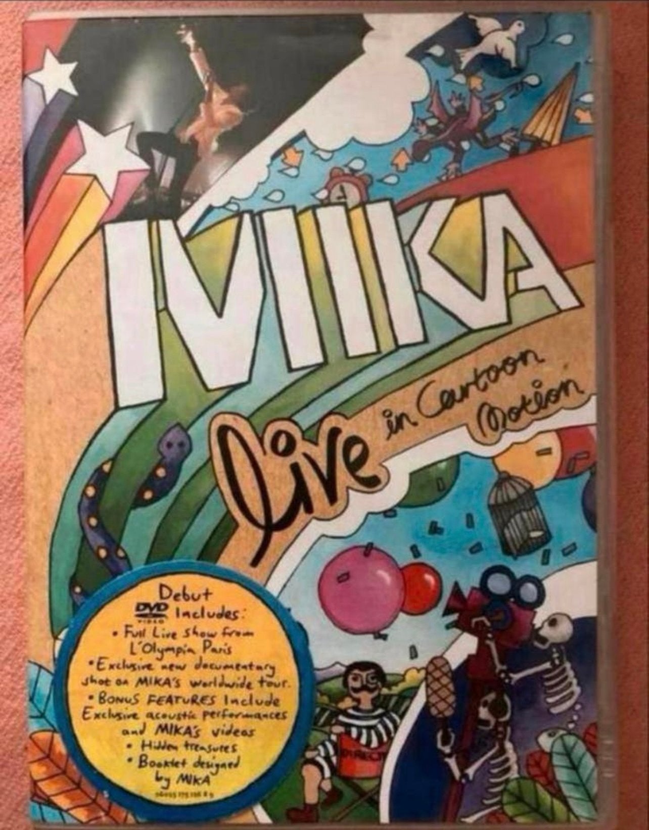 MIKA Live in Cartoon Motion DVD, Ophalen of Verzenden, Gebruikt
