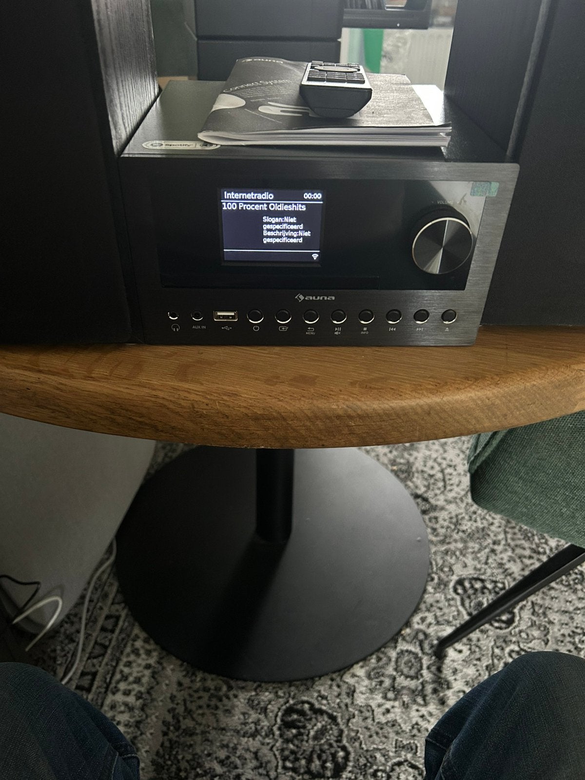 Auna stereo. Setje  DABenFM met ab en boekje en cd, Audio, Tv en Foto, Ophalen, Zo goed als nieuw