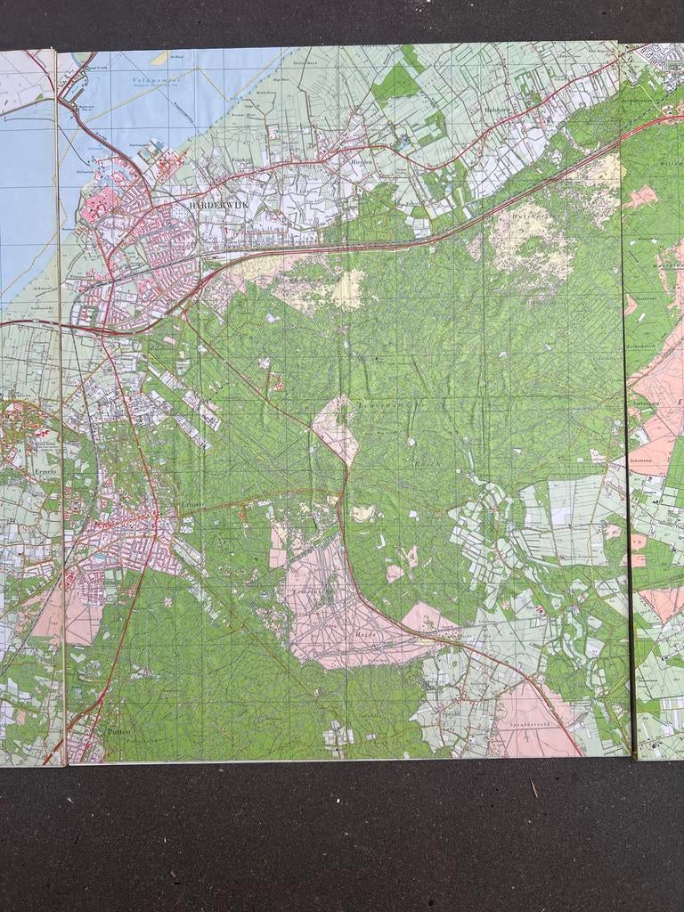 Oude landkaart harderwijk putten ermelo, Boeken, Atlassen en Landkaarten, Gelezen, Ophalen of Verzenden, Landkaart, 1800 tot 2000