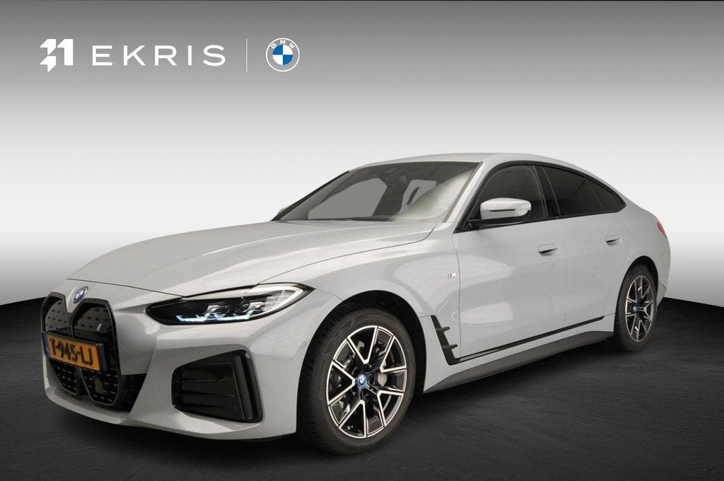BMW i4 Gran Coupe eDrive40 | M-Sportpakket |LED | Leder | Na, Auto's, BMW, Achterwielaandrijving, Met garantie (alle), Zilver of Grijs