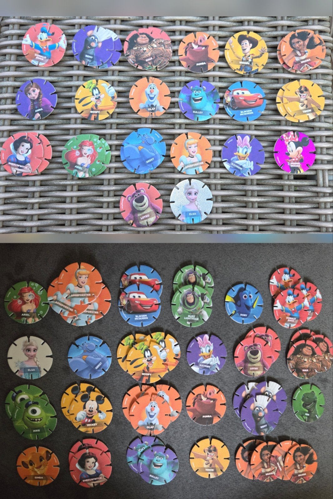 AH Diskeyz elsa minnie mouse mickey woody disney goud zilver, Albert Heijn, Verzenden