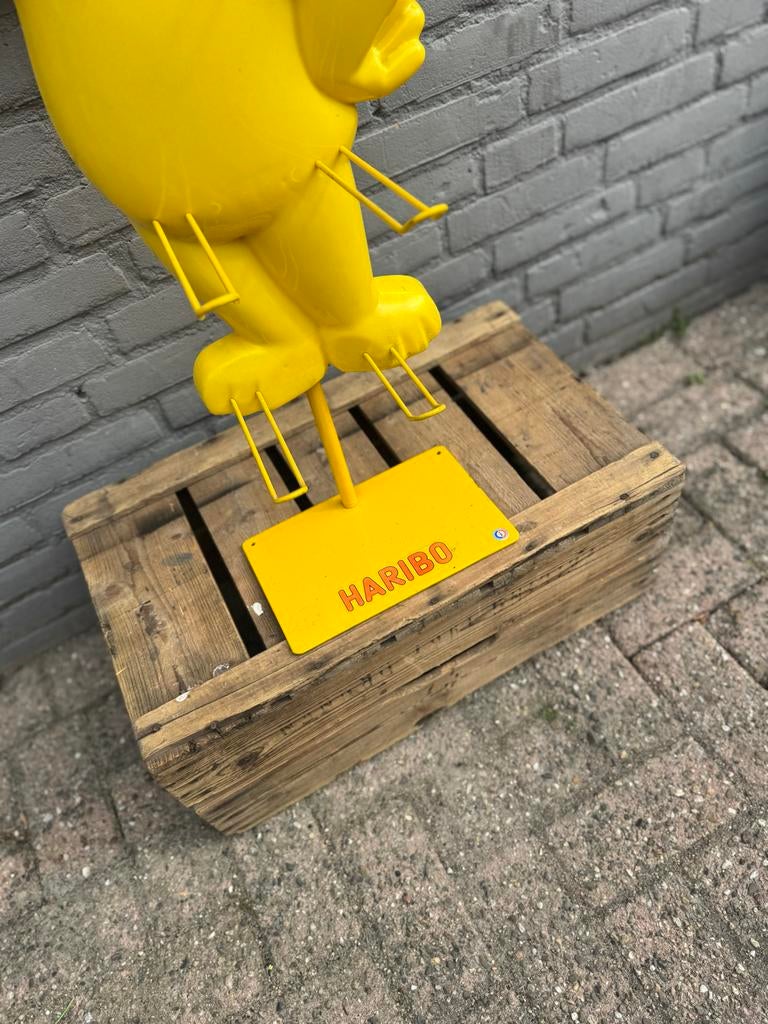 Vintage Haribo Goudbeer Display - Snoeprek, Verzamelen, Ophalen, Reclamebord, Gebruikt, .