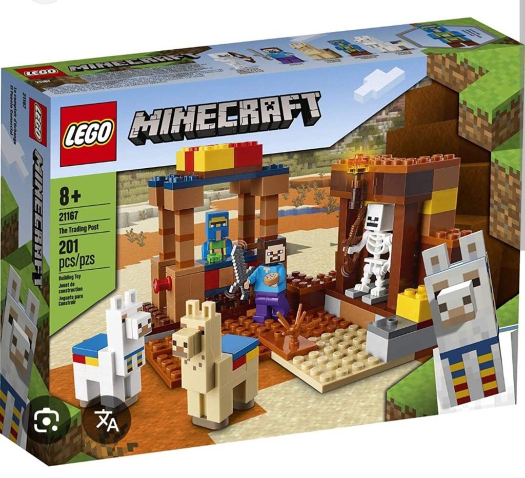 Lego minecraft 21167  tradingpost, Ophalen, Gebruikt, Lego