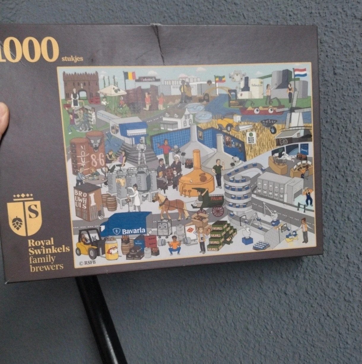 Royal Swinkels Family Brewers Puzzel 1000 stukjes, Ophalen of Verzenden, 500 t/m 1500 stukjes, Zo goed als nieuw, Legpuzzel