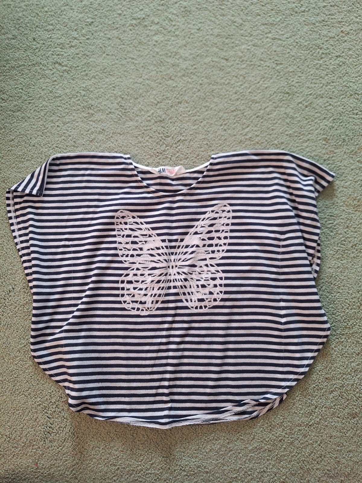 T-shirt, maat 110-116, H&M, goed, Meisje, H&M, Ophalen of Verzenden, Zo goed als nieuw